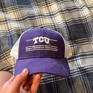 TCU snap back hat